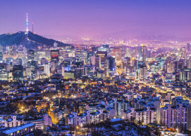 Vista sullo skyline di Seoul