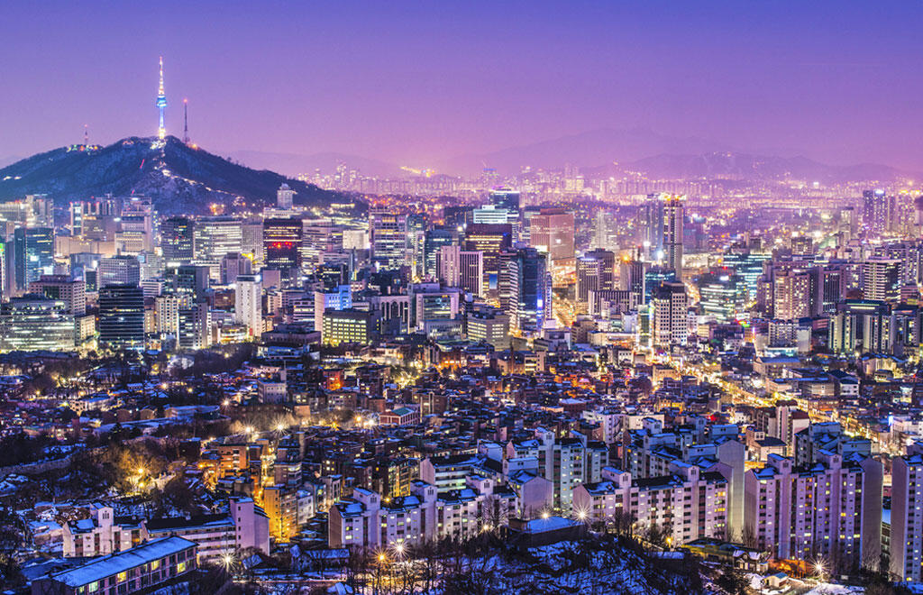 Vista sullo skyline di Seoul