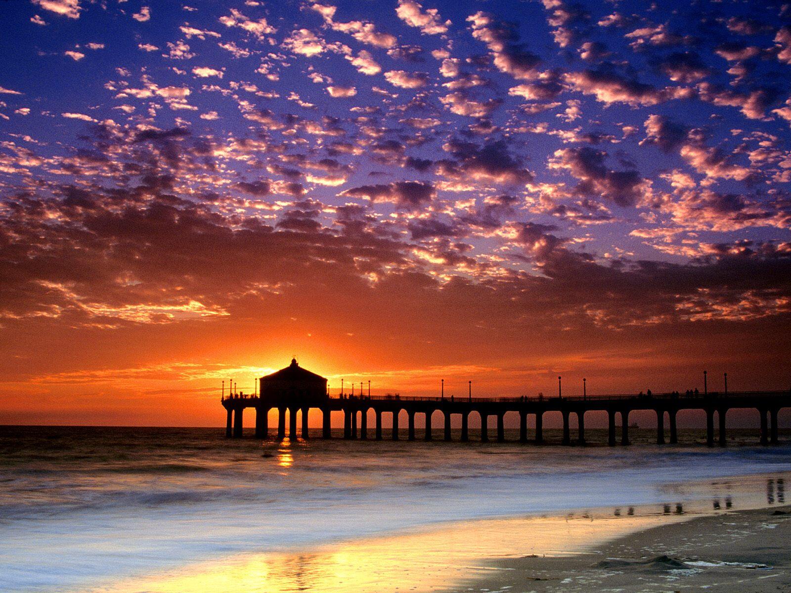 Tour California Blueberry Los Angeles, tramonto in spiaggia