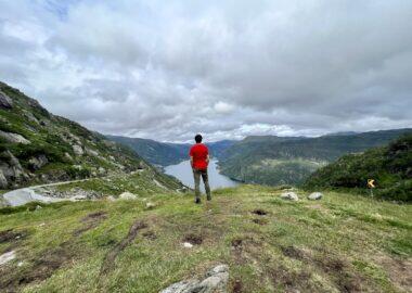 Tour Fiordi norvegesi, paesaggio dall'alto di un fiordo