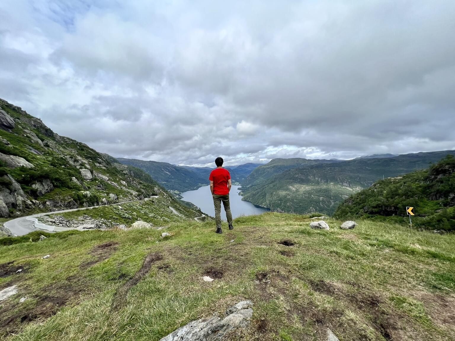 Tour Fiordi norvegesi, paesaggio dall'alto di un fiordo