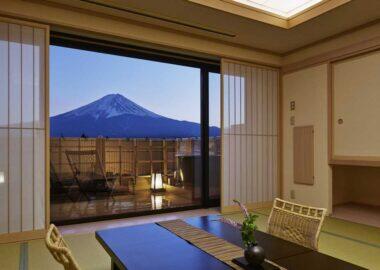 Viaggio in Giappone ryokan con vista sul monte Fuji