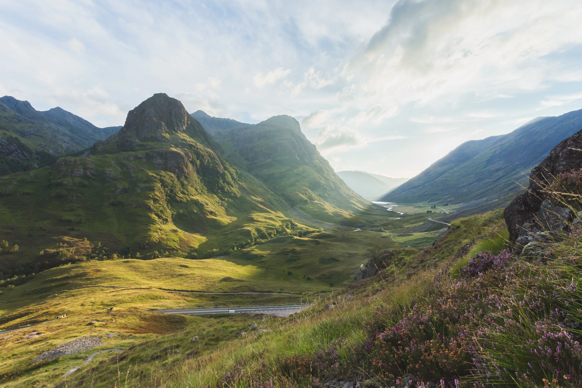 panorama della valle Glen Coe Scozia
