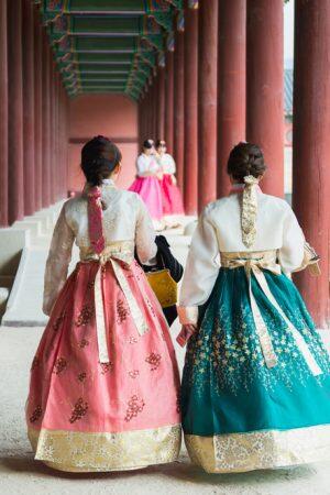 corea-seoul-corean girls-gyeongbokgung palace-blueberry-travel